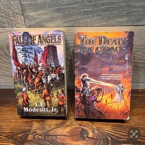 L. E. Modesitt Jr. Lot Of 2 Saga of the Recluse Death Of Chaos‎ Fall Of Angels